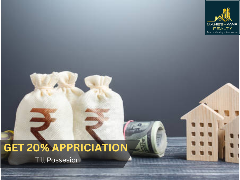 some money bags with home model
